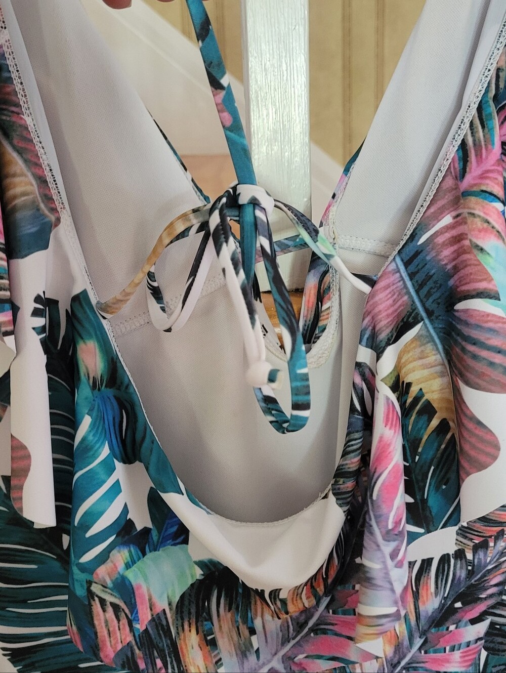 SPORLIKE One Piece Swimsuit Tropical Print Size XL - Picture 6 of 10